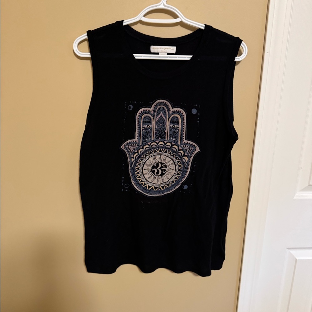Spiritual Gangster Tank with Hamsa Design
